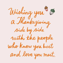 Love You All Thanksgiving Card for Sister and Family