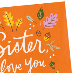 Love You All Thanksgiving Card for Sister and Family