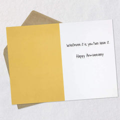 The Secret to a Happy Marriage Funny Anniversary Card for Couple