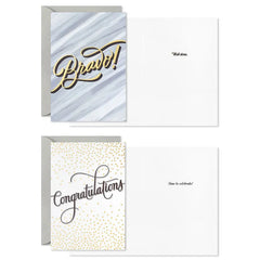 Bold and Fancy Boxed Congratulations Cards Assortment, Pack of 12