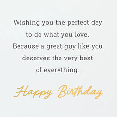 You Deserve the Best Birthday Card for Son