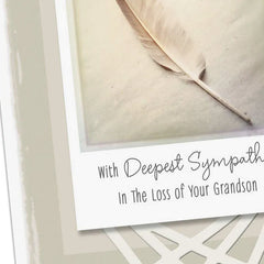 Thinking About You Sympathy Card for Loss of Grandson