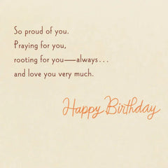 Pride and Love Religious Birthday Card for Son
