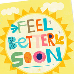16" Feel Better Soon Sun Jumbo Get Well Card