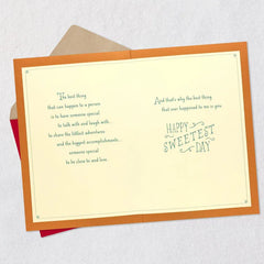 You're the Best Thing to Happen to Me Romantic Sweetest Day Card
