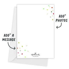 Feliz Navidad Confetti Flat Christmas Photo Card
