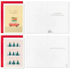 Festive Fun Boxed Christmas Cards Assortment, Pack of 24