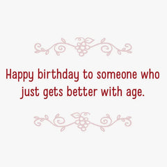 Fine Wine Funny Birthday Card