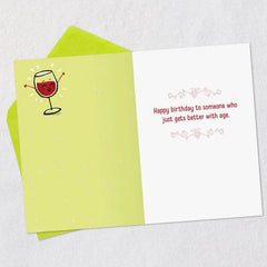 Fine Wine Funny Birthday Card