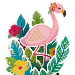 Sunny Hello Flamingo 3D Pop-Up Hello Card