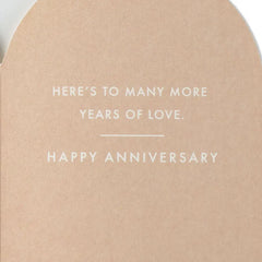 Many More Years of Love Anniversary Card with Hangable Art
