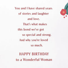 As Family, We've Got Good History Birthday Card for Her