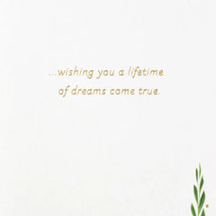 A Lifetime of Dreams Come True Wedding Card