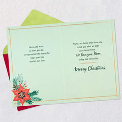We Love You, Mom Christmas Card