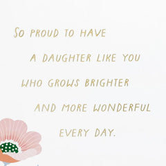 You Grow More Wonderful Every Day Birthday Card for Daughter