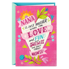 You're All the Good Stuff a Kid Needs Pop-Up Birthday Card for Nana