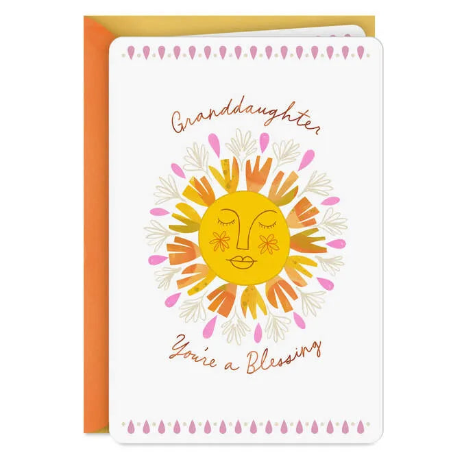 You're a Blessing Birthday Card for Granddaughter