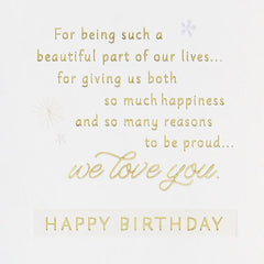 Your Love Lights Up Our Hearts Birthday Card for Daughter From Both