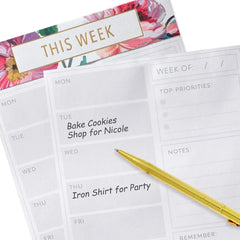 Lush Floral Prompted Note Pad