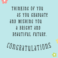 Bright and Beautiful Future High School Graduation Card for Her