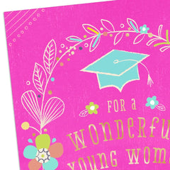 Bright and Beautiful Future High School Graduation Card for Her