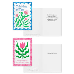 Vibrant Florals Assorted Religious Thinking of You Cards, Box of 12