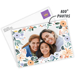 Modern Blooms Frame Custom Mother's Day Card