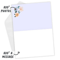 Modern Blooms Frame Custom Mother's Day Card
