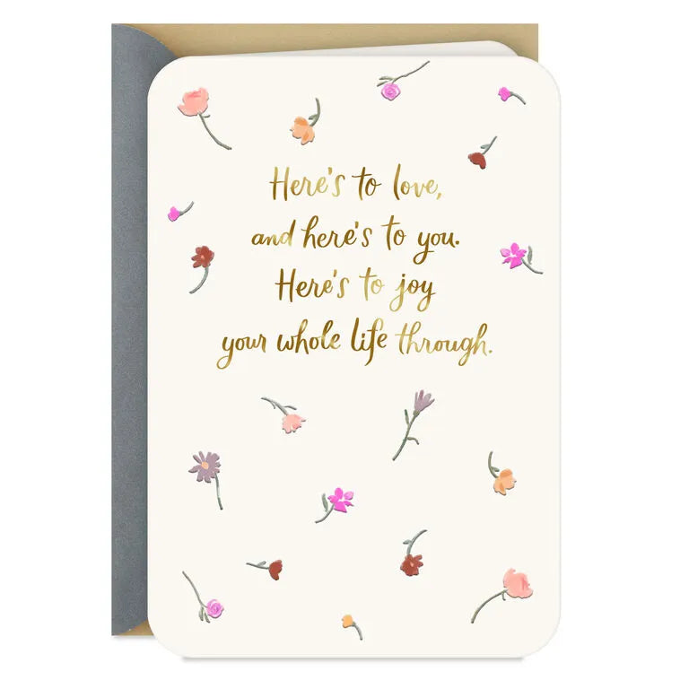 Here's To Love Wedding Shower Card