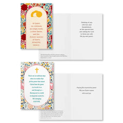 Faith Icons and Flowers Assorted Religious Easter Cards, Box of 12