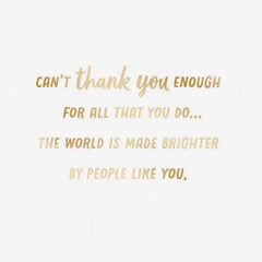 So Grateful for You Gift Card Greeting Thank-You Card