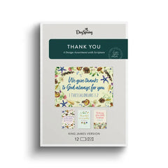 Simple Nature Assorted Religious Thank You Cards, Box of 12