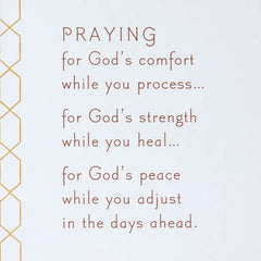 With Caring Prayers Religious Sympathy Card for Loss of Husband