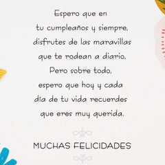 How Loved You Are Spanish-Language Birthday Card for Granddaughter