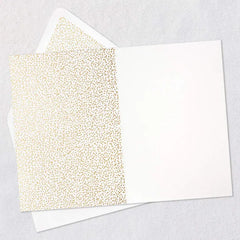 Bee in Hexagon of Flowers Blank Card