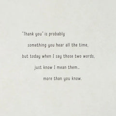 Your Kindness Means So Much Thank-You Card
