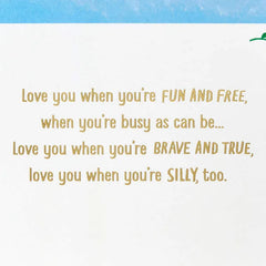 Love You Just the Way You Are Birthday Card for Granddaughter