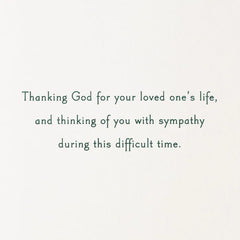 Lasting Gifts of a Beautiful Life Religious Sympathy Card