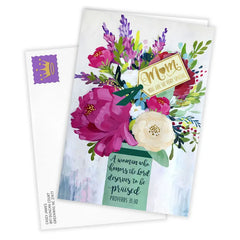 Floral Bouquet So Very Special Religious Custom Mother's Day Card