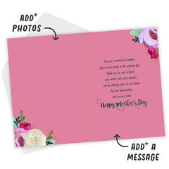 Floral Bouquet So Very Special Religious Custom Mother's Day Card