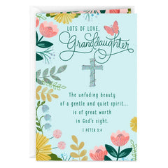 A Special Day to Celebrate All the Good Things Religious Confirmation Card for Granddaughter