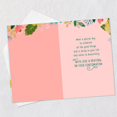 A Special Day to Celebrate All the Good Things Religious Confirmation Card for Granddaughter
