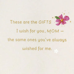 Laughter, Warm Memories and Love Birthday Card for Mom