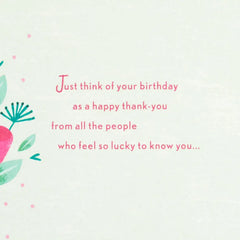 So Grateful to Have You in Our Lives Birthday Card