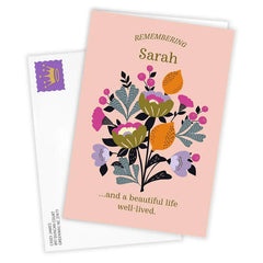 Remembering Custom Sympathy Card