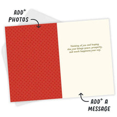 Good Fortune Floral Custom Lunar New Year Card