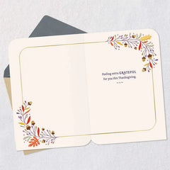 Extra Grateful for Family Like You Thanksgiving Card