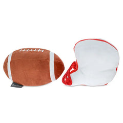 Better Together Football and Helmet Magnetic Plush Pair, 5" H