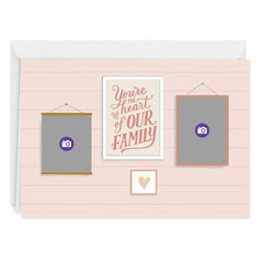 Heart of Our Family Custom Mother's Day Card