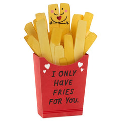 Only Have Fries for You Funny Romantic 3D Pop-Up Love Card